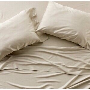 Queen 400 Thread Count Rayon from Bamboo Sheet Set Light Olive Green NEW